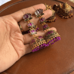 Antique Lotus Jhumkas -SJJ07