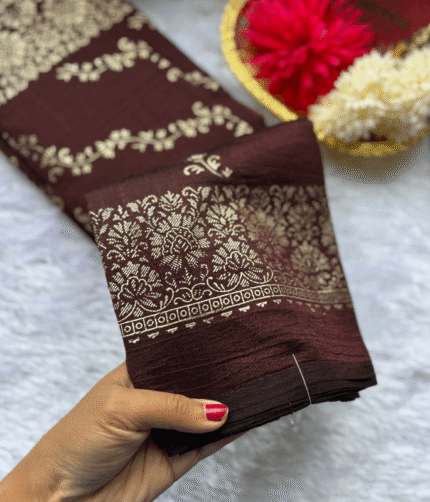 Vichithra Sarees-VSS12 - Brown
