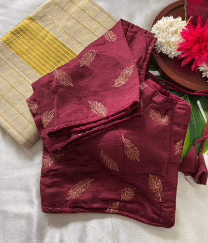 Stitched Blouses- Malathi - Onion pink