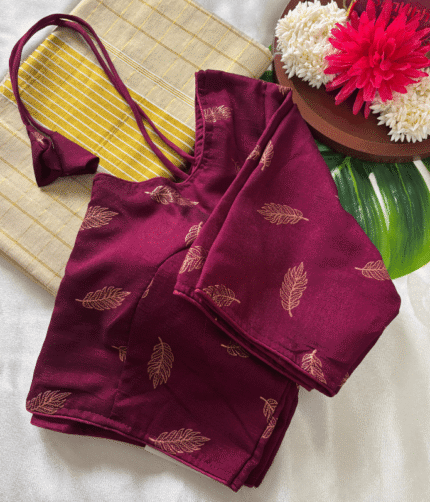Stitched Blouses- Malathi - Purple