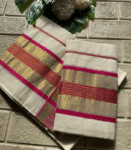 Kerala Cotton Set Mund - Tritiya