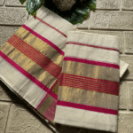 Kerala Cotton Set Mund - Tritiya