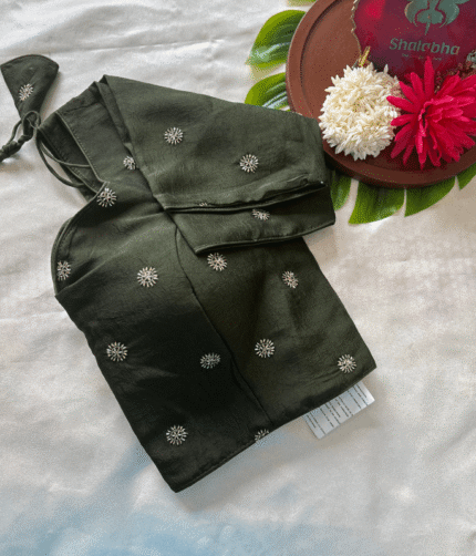 Stitched Blouses - Maduri - Olive