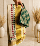 Kerala Tissue Setmund with Banarasi brocade blouse - Onachamayam